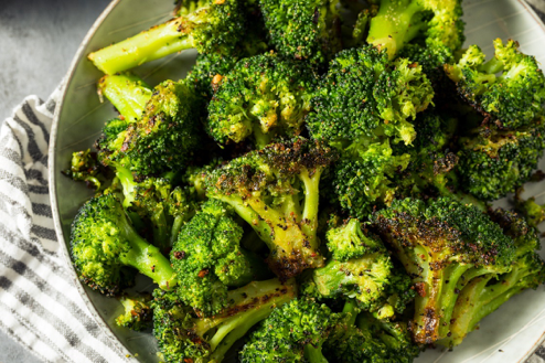 Roasted broccoli salad